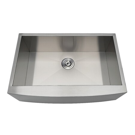 Gourmetier GKUSF30209 Undermount Stainless Steel Single Farmhouse Kitchen Sink, GKUSF30209